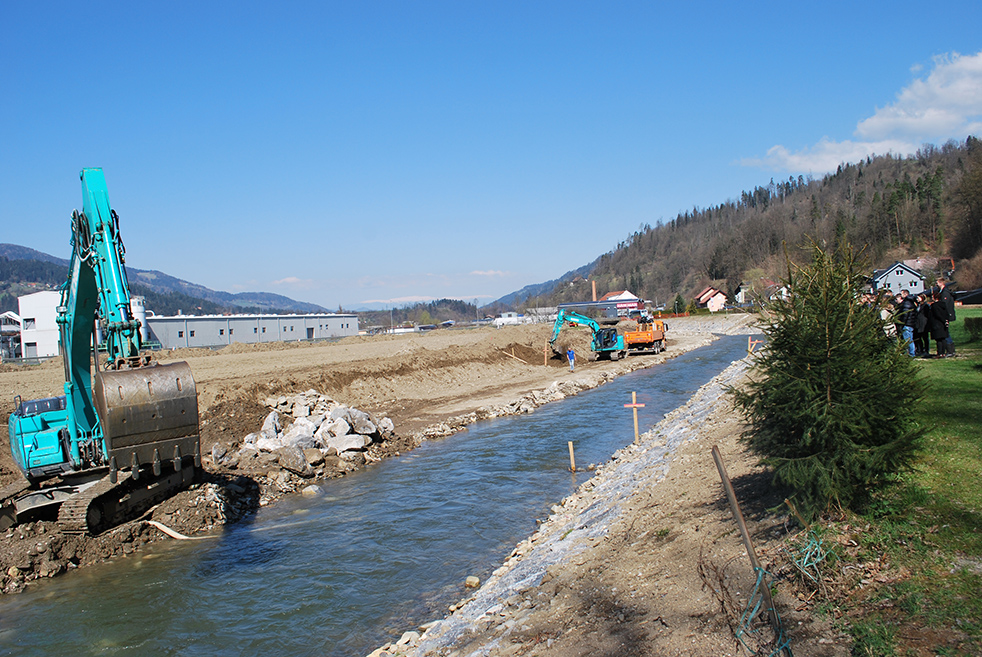 Predstavitev del na gradbišču v Otiškem Vrhu Otiški Vrh