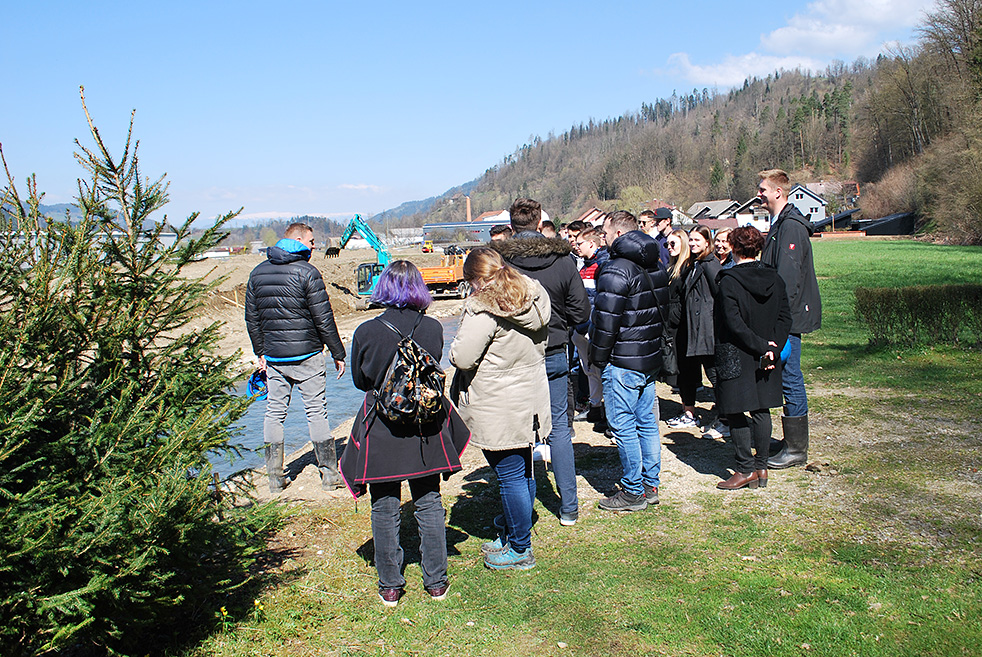 Predstavitev del na gradbišču v Otiškem Vrhu Otiški Vrh