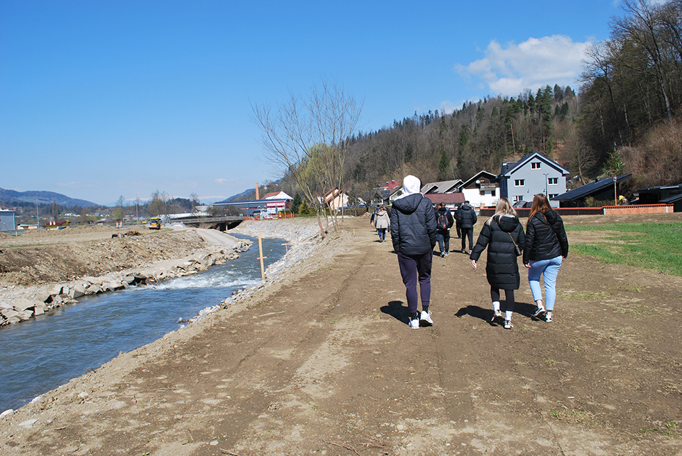 Predstavitev del na gradbišču v Otiškem Vrhu Otiški Vrh