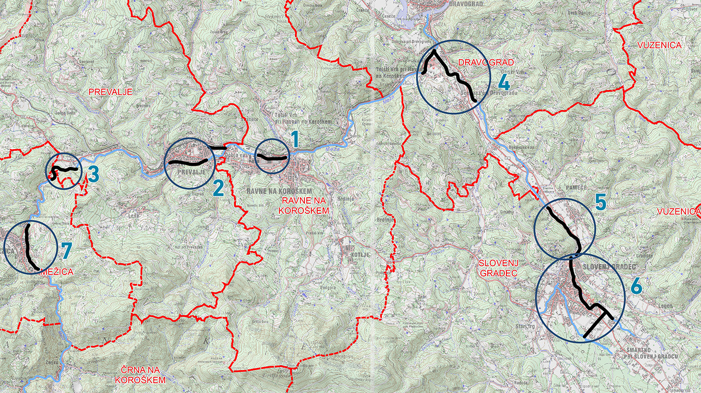 Pregledna karta ukrepov zemljevid