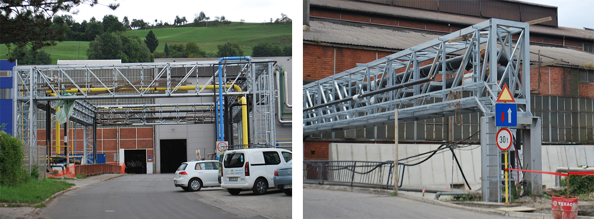 Ureditev tehnološkega mosta 3 in tehnološkega mosta 1 znotraj območja Železarne Ravne (Foto: Ljiljana Sušnik)