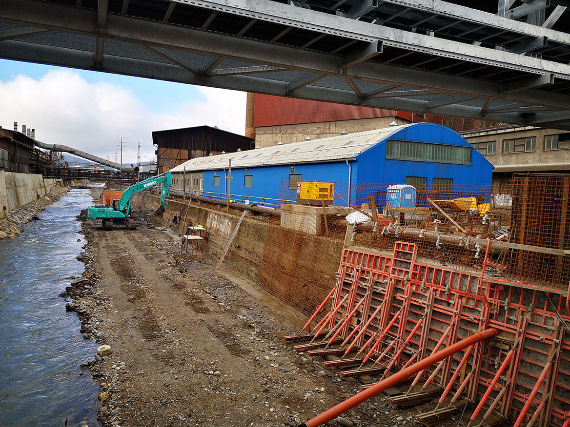 Slika 1: Ukrep znotraj območja Železarne Ravne