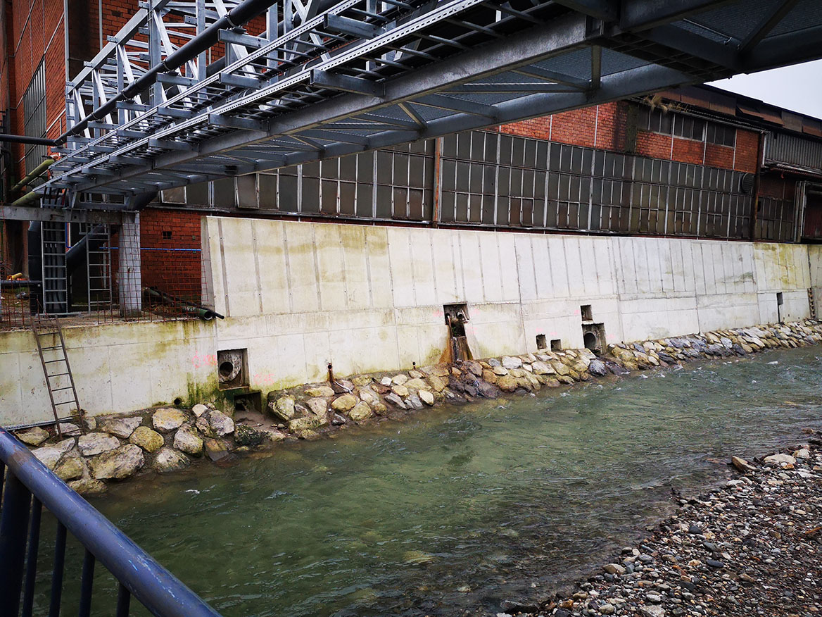 Slika 2: Ukrep znotraj območja Železarne Ravne