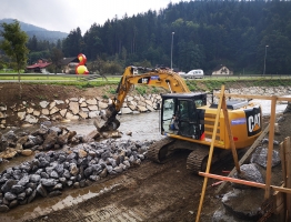 Ukrep Pameče v času gradnje Pameče