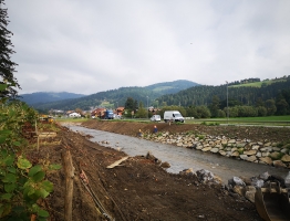 Ukrep Pameče v času gradnje Pameče