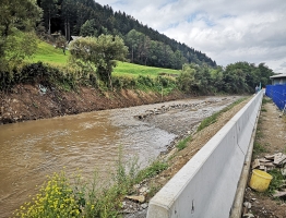 Ukrep Pameče v času gradnje Pameče